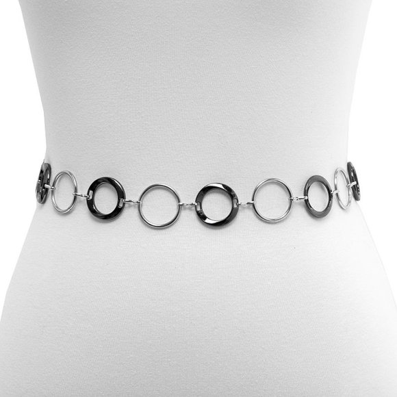 Apt. 9  Silver Tone Dress Chain Belt Sz L/XL NWT - Picture 1 of 13